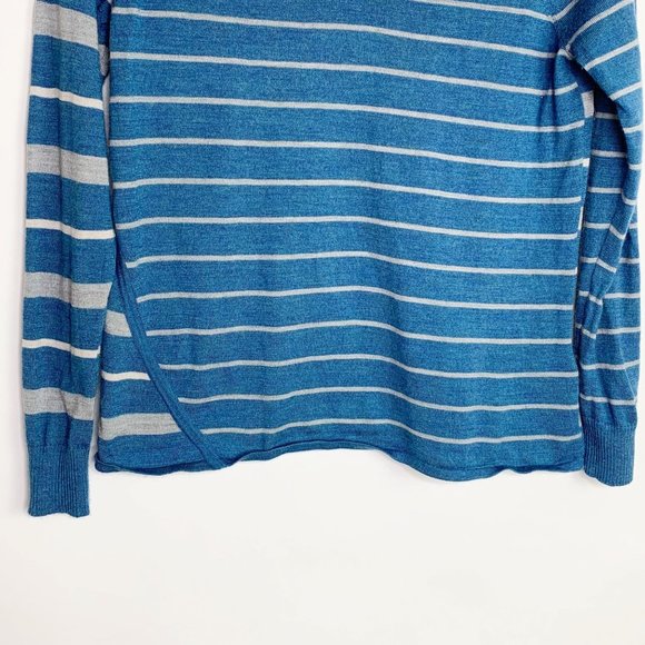 Smartwool Everyday Striped Sweater Sz S Blue - Picture 5 of 8